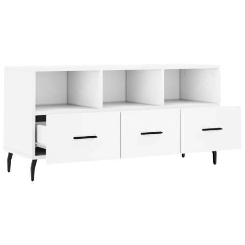 TV ormarić bijeli 102 x 36 x 50 cm od konstruiranog drva - Bijela 1 Cijena