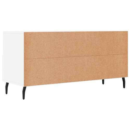 TV ormarić bijeli 102 x 36 x 50 cm od konstruiranog drva - Bijela 1 Cijena
