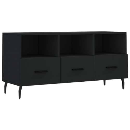 TV ormarić crni 102 x 36 x 50 cm od konstruiranog drva - Crna 1 Cijena
