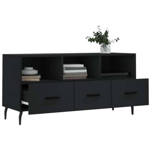 TV ormarić crni 102 x 36 x 50 cm od konstruiranog drva - Crna 1 Cijena