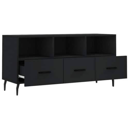 TV ormarić crni 102 x 36 x 50 cm od konstruiranog drva - Crna 1 Cijena