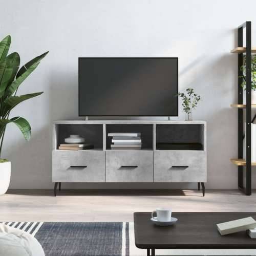 TV ormarić boja betona 102 x 36 x 50 cm od konstruiranog drva - Beton siva 1 Cijena