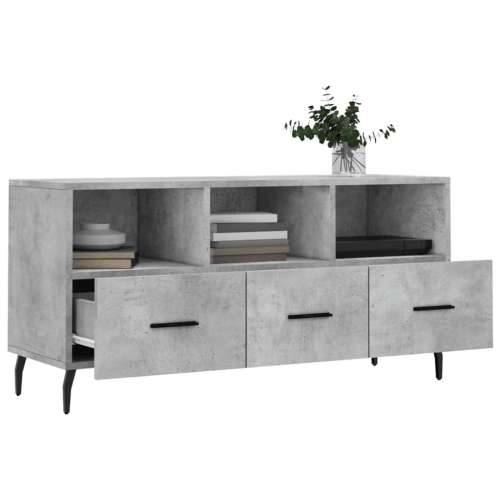 TV ormarić boja betona 102 x 36 x 50 cm od konstruiranog drva - Beton siva 1 Cijena