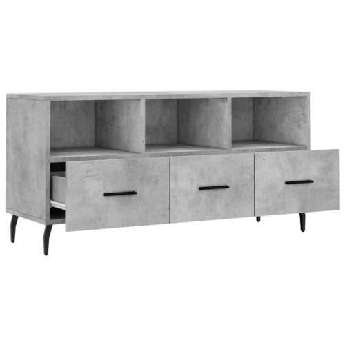 TV ormarić boja betona 102 x 36 x 50 cm od konstruiranog drva - Beton siva 1 Cijena