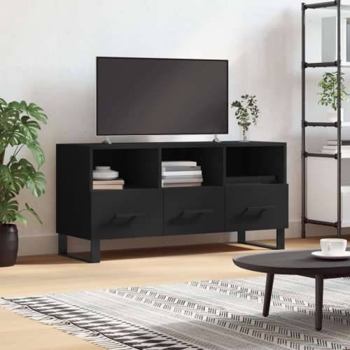 TV ormarić crni 102 x 36 x 50 cm od konstruiranog drva - Crna 1 Cijena