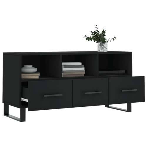 TV ormarić crni 102 x 36 x 50 cm od konstruiranog drva - Crna 1 Cijena