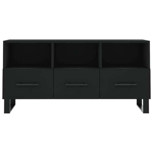 TV ormarić crni 102 x 36 x 50 cm od konstruiranog drva - Crna 1 Cijena