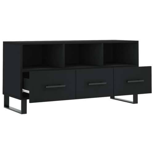 TV ormarić crni 102 x 36 x 50 cm od konstruiranog drva - Crna 1 Cijena