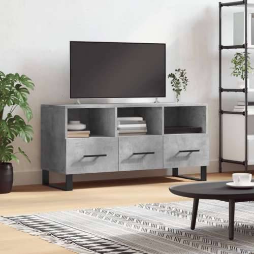 TV ormarić boja betona 102 x 36 x 50 cm od konstruiranog drva - Beton siva 1 Cijena