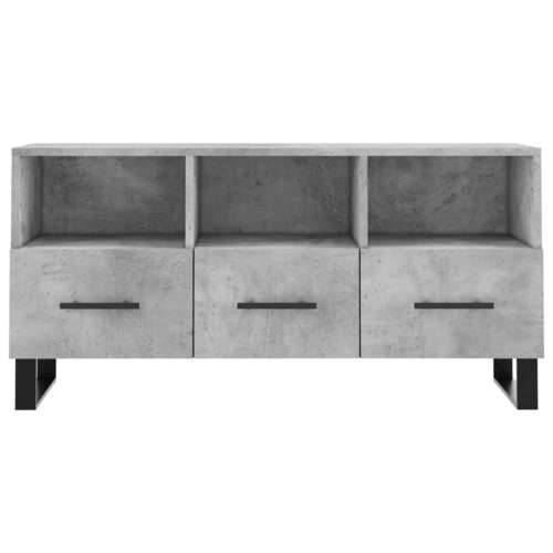 TV ormarić boja betona 102 x 36 x 50 cm od konstruiranog drva - Beton siva 1 Cijena