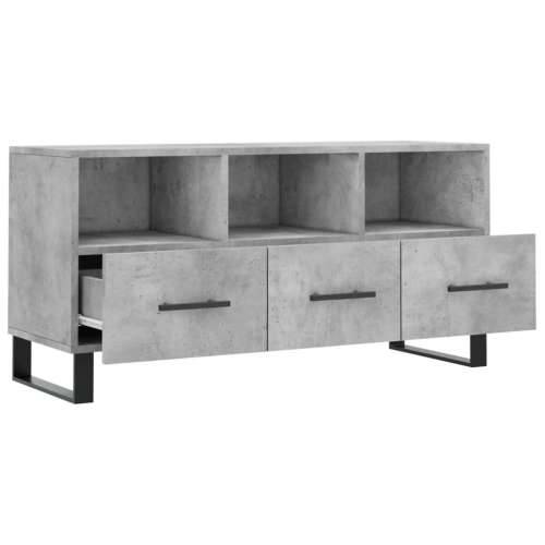 TV ormarić boja betona 102 x 36 x 50 cm od konstruiranog drva - Beton siva 1 Cijena