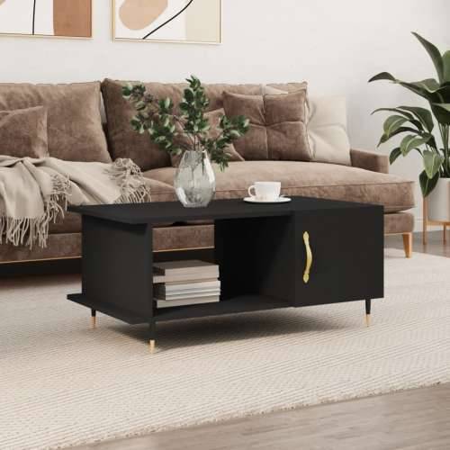 Stolić za kavu crni 90x50x40 cm od konstruiranog drva - Crna 1 Cijena