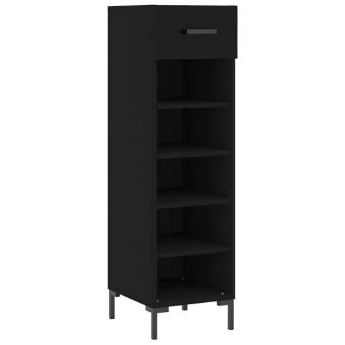 Ormarić za cipele crni 30 x 35 x 105 cm od konstruiranog drva - Crna 1 Cijena