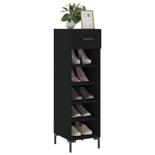 Ormarić za cipele crni 30 x 35 x 105 cm od konstruiranog drva - Crna 1 Cijena