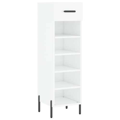 Ormarić za cipele sjajni bijeli 30x35x105 cm konstruirano drvo - Visoko sjajno bijela 1 Cijena