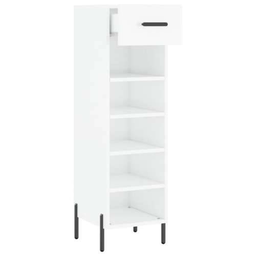 Ormarić za cipele sjajni bijeli 30x35x105 cm konstruirano drvo - Visoko sjajno bijela 1 Cijena
