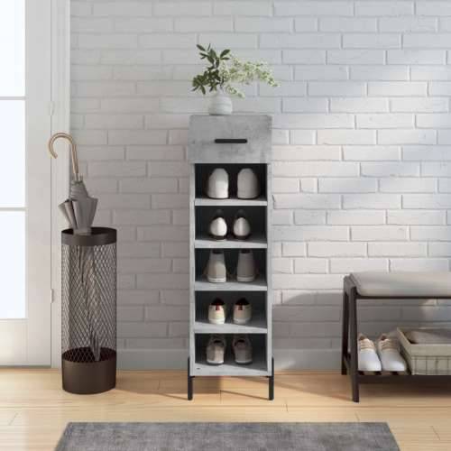 Ormarić za cipele boja betona 30x35x105 cm konstruirano drvo - Beton siva 1 Cijena