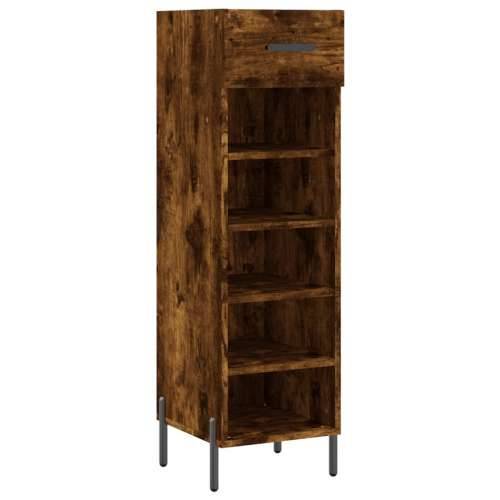 Ormarić za cipele boja hrasta 30x35x105 cm konstruirano drvo - Dimljeni hrast 1 Cijena