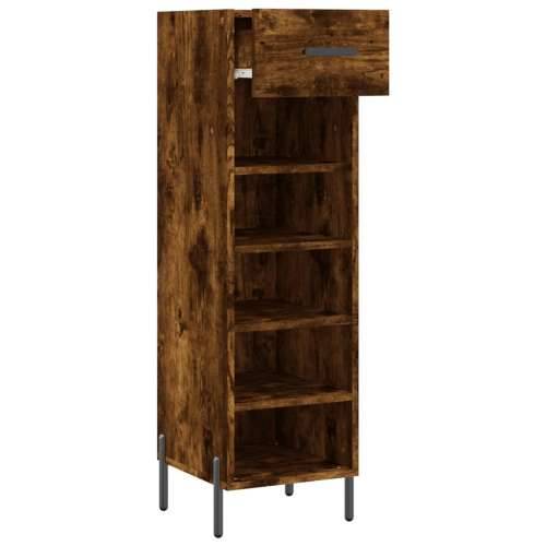 Ormarić za cipele boja hrasta 30x35x105 cm konstruirano drvo - Dimljeni hrast 1 Cijena