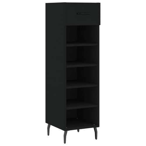 Ormarić za cipele crni 30 x 35 x 105 cm od konstruiranog drva - Crna 1 Cijena