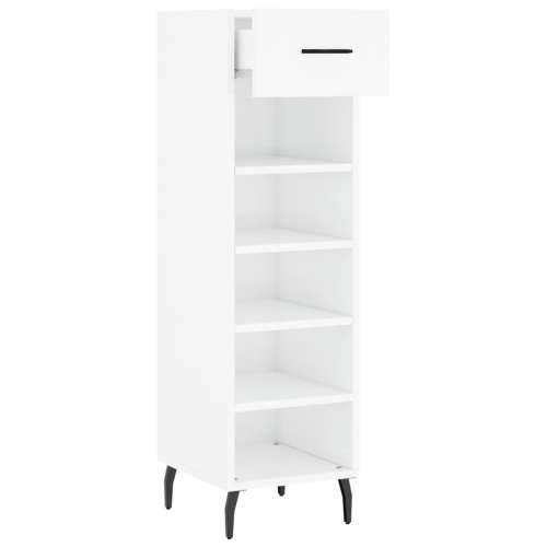 Ormarić za cipele sjajni bijeli 30x35x105 cm konstruirano drvo - Visoko sjajno bijela 1 Cijena