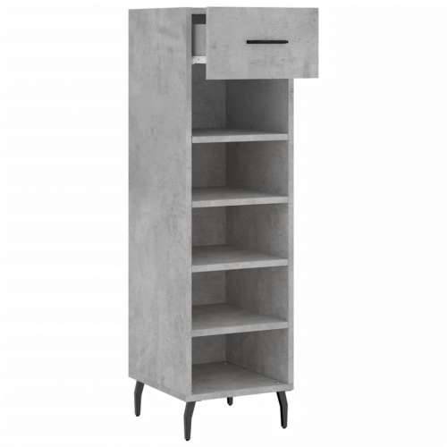 Ormarić za cipele boja betona 30x35x105 cm konstruirano drvo - Beton siva 1 Cijena