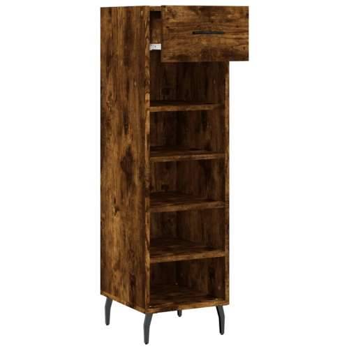 Ormarić za cipele boja hrasta 30x35x105 cm konstruirano drvo - Dimljeni hrast 1 Cijena
