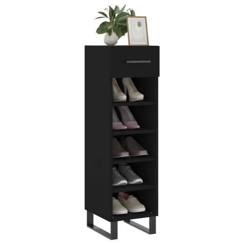 Ormarić za cipele crni 30 x 35 x 105 cm od konstruiranog drva - Crna 1 Cijena
