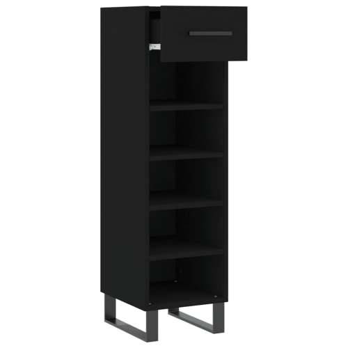 Ormarić za cipele crni 30 x 35 x 105 cm od konstruiranog drva - Crna 1 Cijena