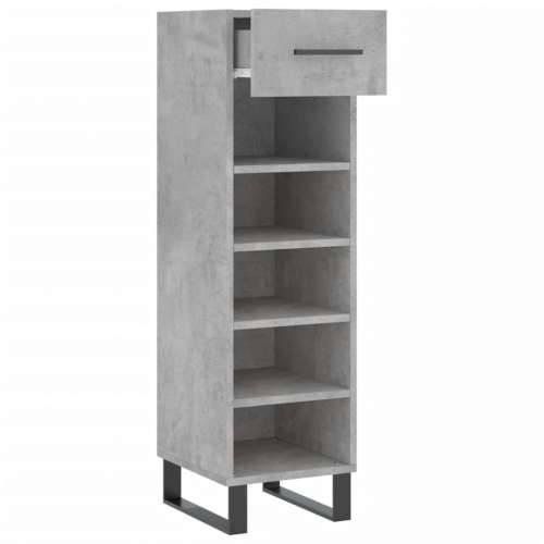 Ormarić za cipele boja betona 30x35x105 cm konstruirano drvo - Beton siva 1 Cijena