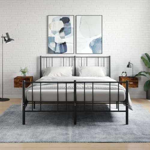 Zidni noćni ormarići 2 kom dimljenog hrasta 35x35x20 cm - Dimljeni hrast 2 1 Cijena