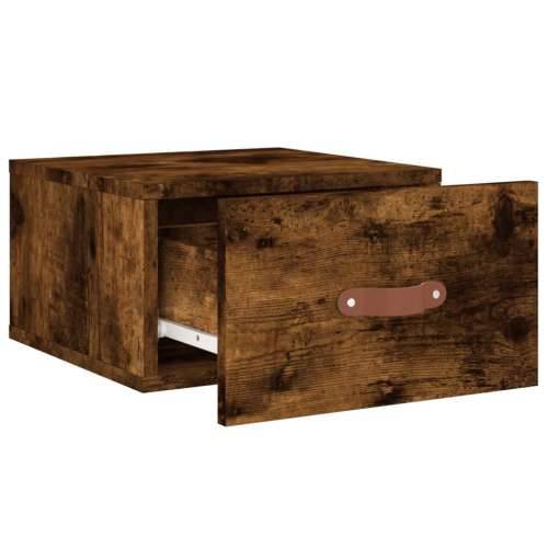 Zidni noćni ormarići 2 kom dimljenog hrasta 35x35x20 cm - Dimljeni hrast 2 1 Cijena