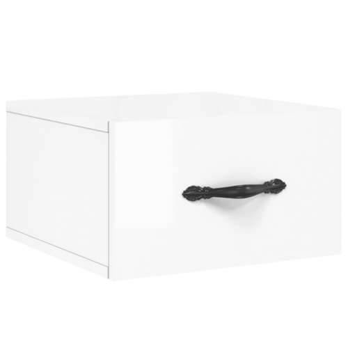 Zidni noćni ormarići 2 kom visoki sjaj bijeli 35x35x20 cm - Visoko sjajno bijela 2 1 Cijena