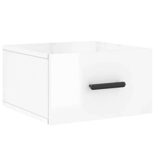 Zidni noćni ormarići 2 kom visoki sjaj bijeli 35x35x20 cm - Visoko sjajno bijela 2 1 Cijena