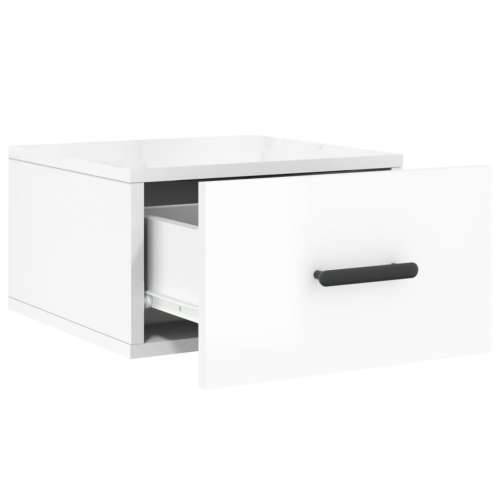 Zidni noćni ormarići 2 kom visoki sjaj bijeli 35x35x20 cm - Visoko sjajno bijela 2 1 Cijena