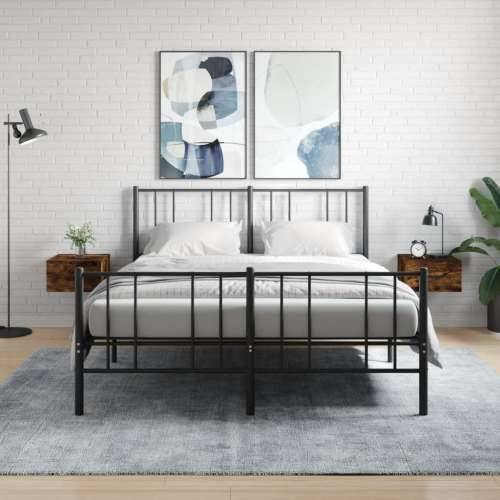 Zidni noćni ormarići 2 kom dimljenog hrasta 35x35x20 cm - Dimljeni hrast 2 1 Cijena