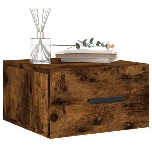 Zidni noćni ormarići 2 kom dimljenog hrasta 35x35x20 cm - Dimljeni hrast 2 1 Cijena