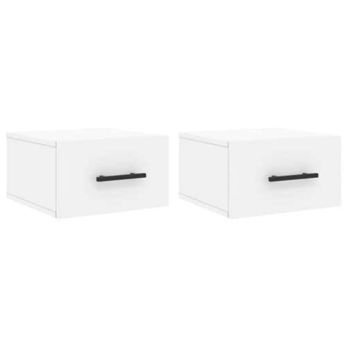 Zidni noćni ormarići 2 kom bijeli 35 x 35 x 20 cm - Bijela 2 1 Cijena