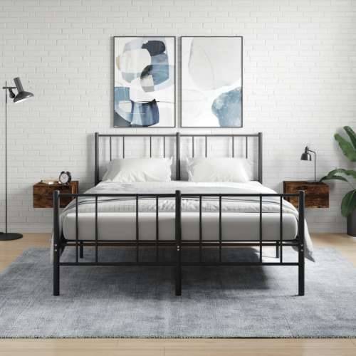 Zidni noćni ormarići 2 kom dimljenog hrasta 35x35x20 cm - Dimljeni hrast 2 1 Cijena