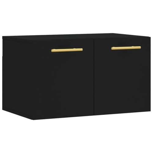 Zidni ormarić crni 60 x 36,5 x 35 cm od konstruiranog drva - Crna 60 x 36.5 x 35 cm 1 Cijena