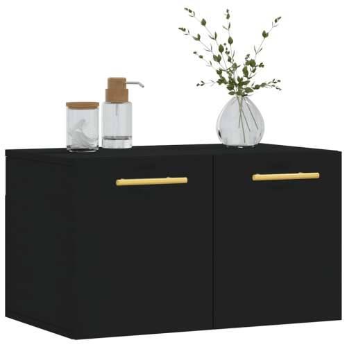 Zidni ormarić crni 60 x 36,5 x 35 cm od konstruiranog drva - Crna 60 x 36.5 x 35 cm 1 Cijena