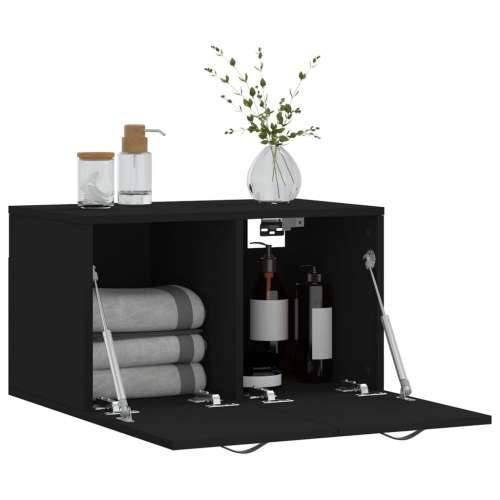 Zidni ormarić crni 60 x 36,5 x 35 cm od konstruiranog drva - Crna 60 x 36.5 x 35 cm 1 Cijena