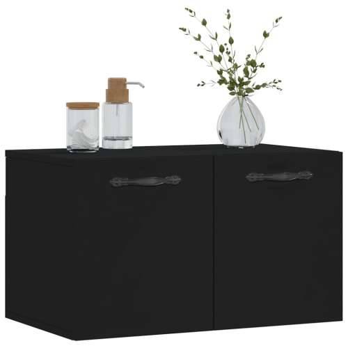 Zidni ormarić crni 60 x 36,5 x 35 cm od konstruiranog drva - Crna 60 x 36.5 x 35 cm 1 Cijena