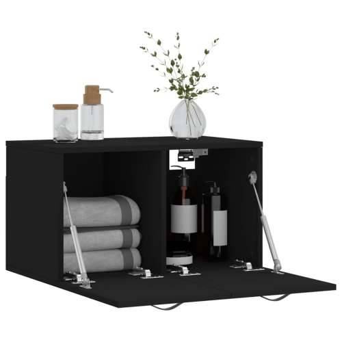 Zidni ormarić crni 60 x 36,5 x 35 cm od konstruiranog drva - Crna 60 x 36.5 x 35 cm 1 Cijena