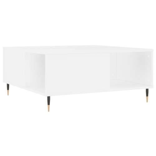 Stolić za kavu bijeli 80 x 80 x 36,5 cm od konstruiranog drva - Bijela 1 Cijena