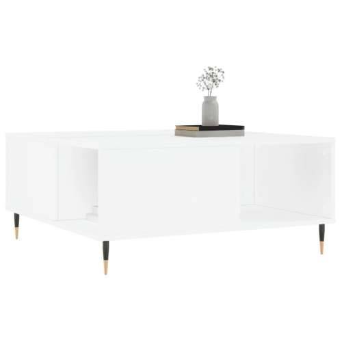 Stolić za kavu bijeli 80 x 80 x 36,5 cm od konstruiranog drva - Bijela 1 Cijena