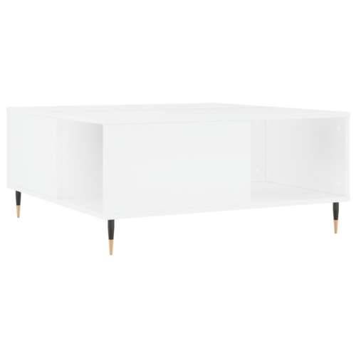 Stolić za kavu bijeli 80 x 80 x 36,5 cm od konstruiranog drva - Bijela 1 Cijena