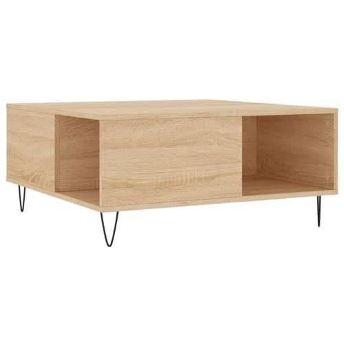 Stolić za kavu boja hrasta 80x80x36,5 cm konstruirano drvo - sonoma hrast 1 Cijena