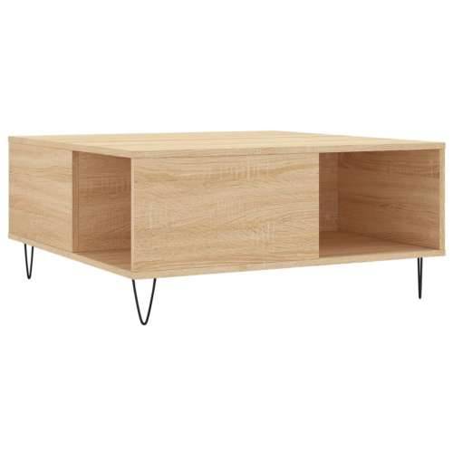 Stolić za kavu boja hrasta 80x80x36,5 cm konstruirano drvo - sonoma hrast 1 Cijena