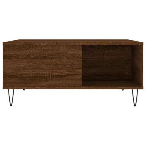 Stolić za kavu smeđi hrast 80x80x36,5 cm konstruirano drvo - Smeđi hrast 1 Cijena
